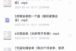 令东来紫微大运流年精讲 9个视频