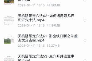 东灵易占《天机阴阳定穴法视频讲解教学》