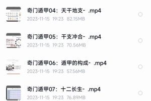 龙门小道王永源《风后奇门初中高》视频课程