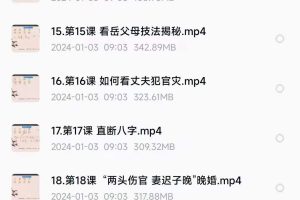 郑民生看婚姻命理专辑婚排歌20集