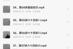 陈春林 梅花易数陪跑班视频39集