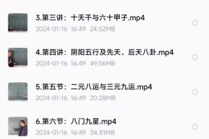 《分家奇门》视频课程
