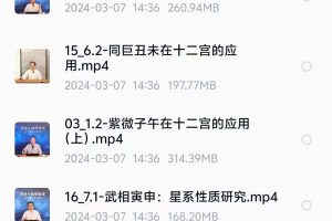 陈仲易紫微斗数明境传承课23集