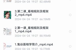 天罡道院面相初级课程5集